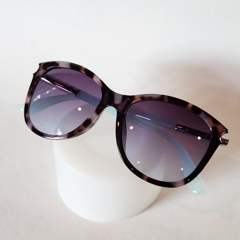 Tortoise Light Blue Silver Sunglasses